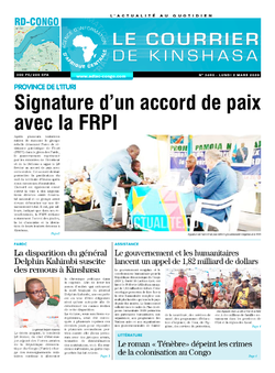 Les Dépêches de Brazzaville : Édition brazzaville du 01 mars 2020