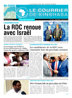 Les Dépêches de Brazzaville : Édition le courrier de kinshasa du 04 mars 2020