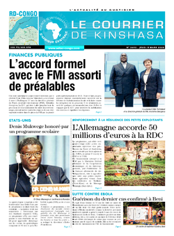 Les Dépêches de Brazzaville : Édition le courrier de kinshasa du 05 mars 2020
