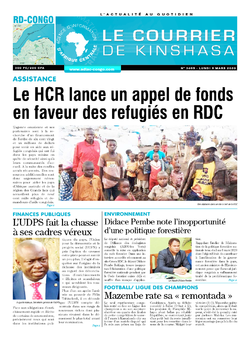 Les Dépêches de Brazzaville : Édition le courrier de kinshasa du 09 mars 2020