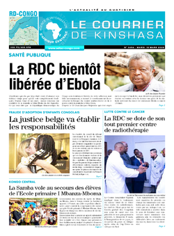 Les Dépêches de Brazzaville : Édition le courrier de kinshasa du 10 mars 2020
