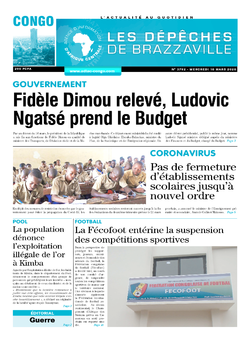 Les Dépêches de Brazzaville : Édition brazzaville du 18 mars 2020