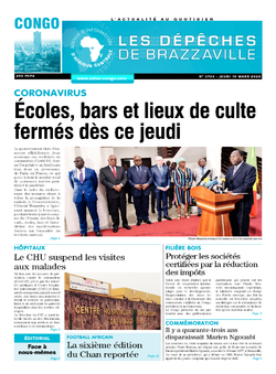 Les Dépêches de Brazzaville : Édition brazzaville du 19 mars 2020