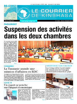 Les Dépêches de Brazzaville : Édition brazzaville du 19 mars 2020