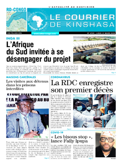 Les Dépêches de Brazzaville : Édition le courrier de kinshasa du 23 mars 2020