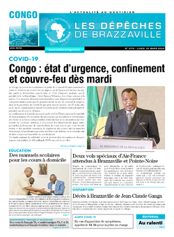 Les Dépêches de Brazzaville : Édition brazzaville du 30 mars 2020