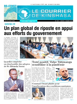 Les Dépêches de Brazzaville : Édition le courrier de kinshasa du 31 mars 2020