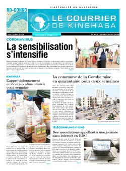 Les Dépêches de Brazzaville : Édition le courrier de kinshasa du 06 avril 2020