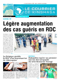Les Dépêches de Brazzaville : Édition le courrier de kinshasa du 08 avril 2020