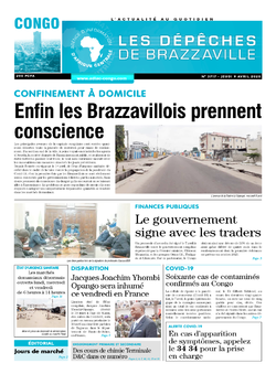 Les Dépêches de Brazzaville : Édition brazzaville du 09 avril 2020