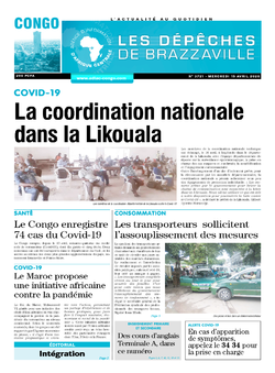 Les Dépêches de Brazzaville : Édition brazzaville du 15 avril 2020