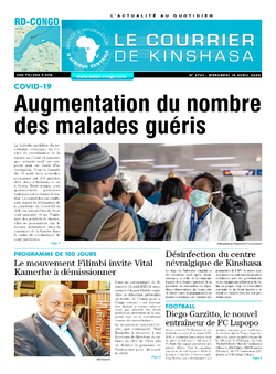 Les Dépêches de Brazzaville : Édition le courrier de kinshasa du 15 avril 2020