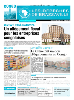 Les Dépêches de Brazzaville : Édition brazzaville du 17 avril 2020
