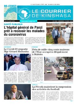 Les Dépêches de Brazzaville : Édition le courrier de kinshasa du 17 avril 2020