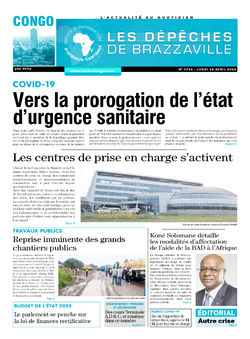 Les Dépêches de Brazzaville : Édition brazzaville du 20 avril 2020
