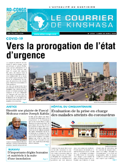 Les Dépêches de Brazzaville : Édition le courrier de kinshasa du 20 avril 2020