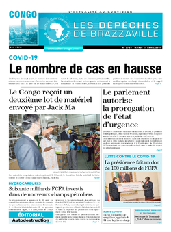 Les Dépêches de Brazzaville : Édition brazzaville du 21 avril 2020