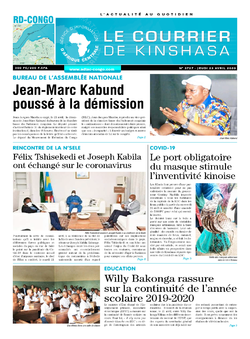 Les Dépêches de Brazzaville : Édition le courrier de kinshasa du 23 avril 2020