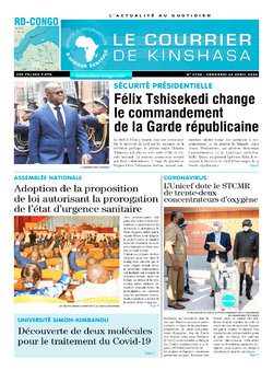 Les Dépêches de Brazzaville : Édition le courrier de kinshasa du 24 avril 2020