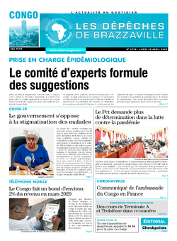 Les Dépêches de Brazzaville : Édition brazzaville du 27 avril 2020