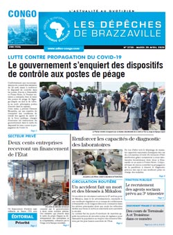 Les Dépêches de Brazzaville : Édition brazzaville du 28 avril 2020