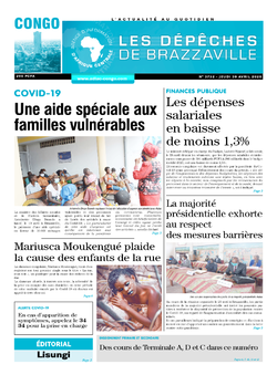 Les Dépêches de Brazzaville : Édition brazzaville du 30 avril 2020