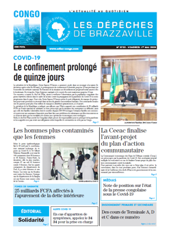 Les Dépêches de Brazzaville : Édition brazzaville du 01 mai 2020
