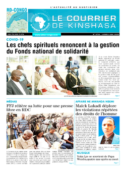Les Dépêches de Brazzaville : Édition le courrier de kinshasa du 04 mai 2020