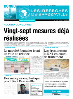Les Dépêches de Brazzaville : Édition brazzaville du 07 mai 2020