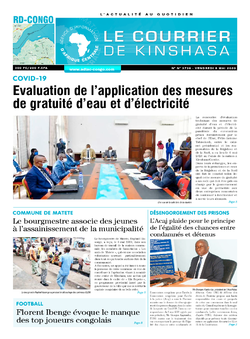 Les Dépêches de Brazzaville : Édition le courrier de kinshasa du 08 mai 2020