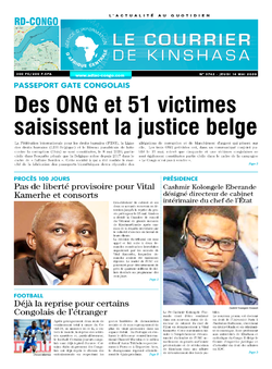 Les Dépêches de Brazzaville : Édition le courrier de kinshasa du 14 mai 2020