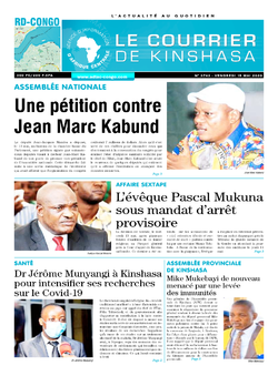 Les Dépêches de Brazzaville : Édition le courrier de kinshasa du 15 mai 2020