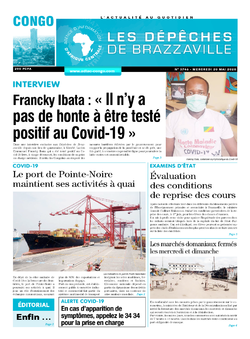 Les Dépêches de Brazzaville : Édition brazzaville du 20 mai 2020