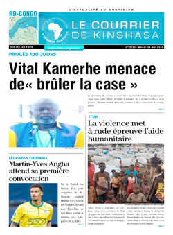 Les Dépêches de Brazzaville : Édition le courrier de kinshasa du 26 mai 2020