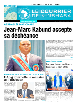 Les Dépêches de Brazzaville : Édition le courrier de kinshasa du 27 mai 2020