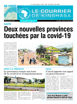 Les Dépêches de Brazzaville : Édition le courrier de kinshasa du 04 juin 2020