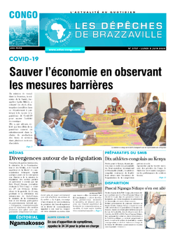 Les Dépêches de Brazzaville : Édition brazzaville du 08 juin 2020