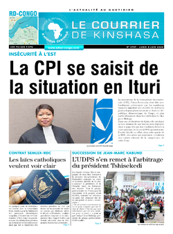 Les Dépêches de Brazzaville : Édition le courrier de kinshasa du 08 juin 2020