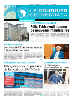Les Dépêches de Brazzaville : Édition brazzaville du 12 juin 2020