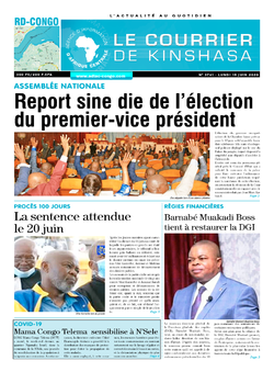 Les Dépêches de Brazzaville : Édition le courrier de kinshasa du 15 juin 2020