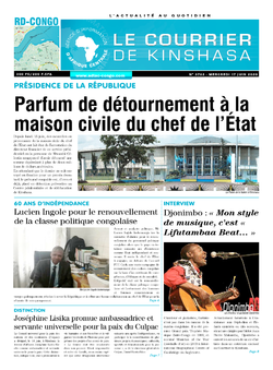 Les Dépêches de Brazzaville : Édition le courrier de kinshasa du 17 juin 2020