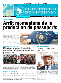 Les Dépêches de Brazzaville : Édition le courrier de kinshasa du 19 juin 2020