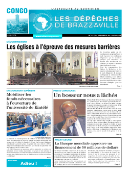 Les Dépêches de Brazzaville : Édition brazzaville du 26 juin 2020