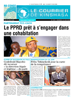 Les Dépêches de Brazzaville : Édition le courrier de kinshasa du 26 juin 2020