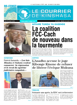 Les Dépêches de Brazzaville : Édition le courrier de kinshasa du 30 juin 2020
