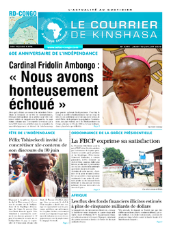 Les Dépêches de Brazzaville : Édition le courrier de kinshasa du 02 juillet 2020