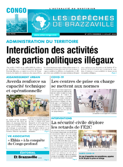 Les Dépêches de Brazzaville : Édition brazzaville du 03 juillet 2020