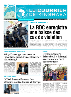 Les Dépêches de Brazzaville : Édition le courrier de kinshasa du 03 juillet 2020