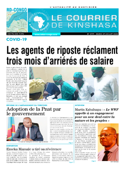 Les Dépêches de Brazzaville : Édition le courrier de kinshasa du 07 juillet 2020