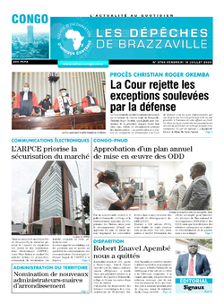 Les Dépêches de Brazzaville : Édition brazzaville du 10 juillet 2020